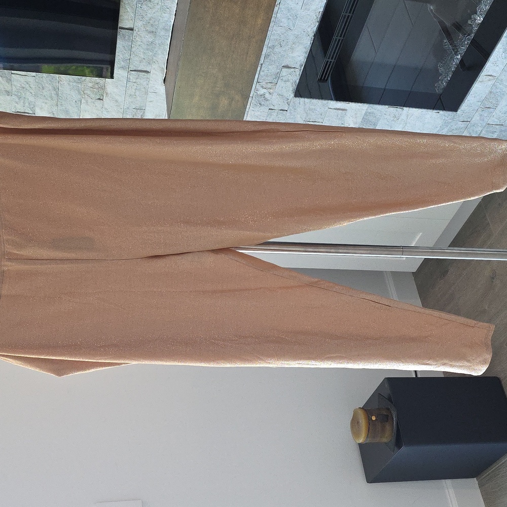 SKIMS Shimmer Leggings Pants Ochre Womens 4X NWT